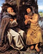 SAVOLDO, Giovanni Girolamo St Anthony Abbot and St Paul oil on canvas
